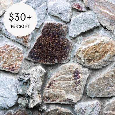 NATURAL STONE - $30 - $50 per square footImage via The Spruce