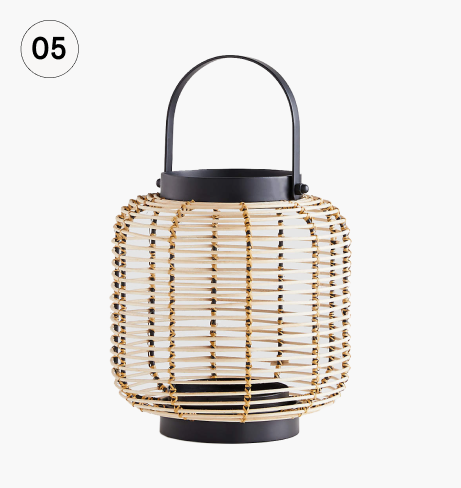 10” Brigton Rattan Lantern, Crate&Barrel - 