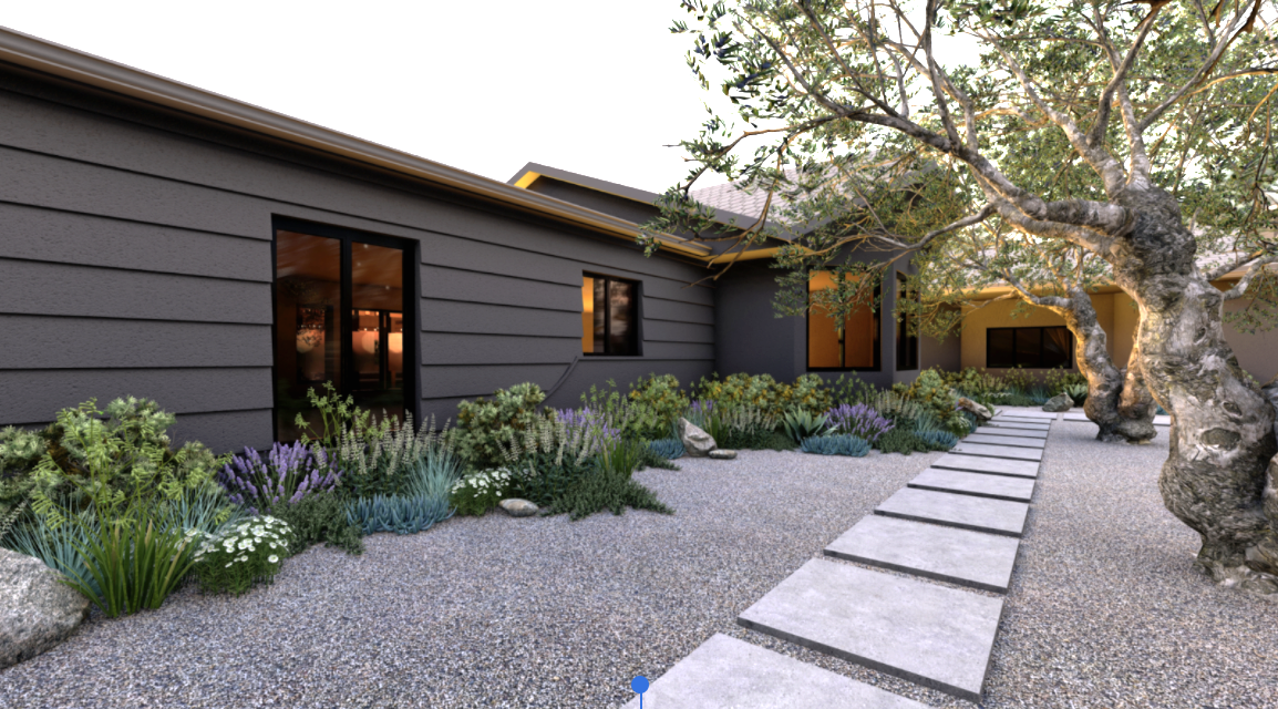 Yardzen design for the Petrone’s home in Northern California