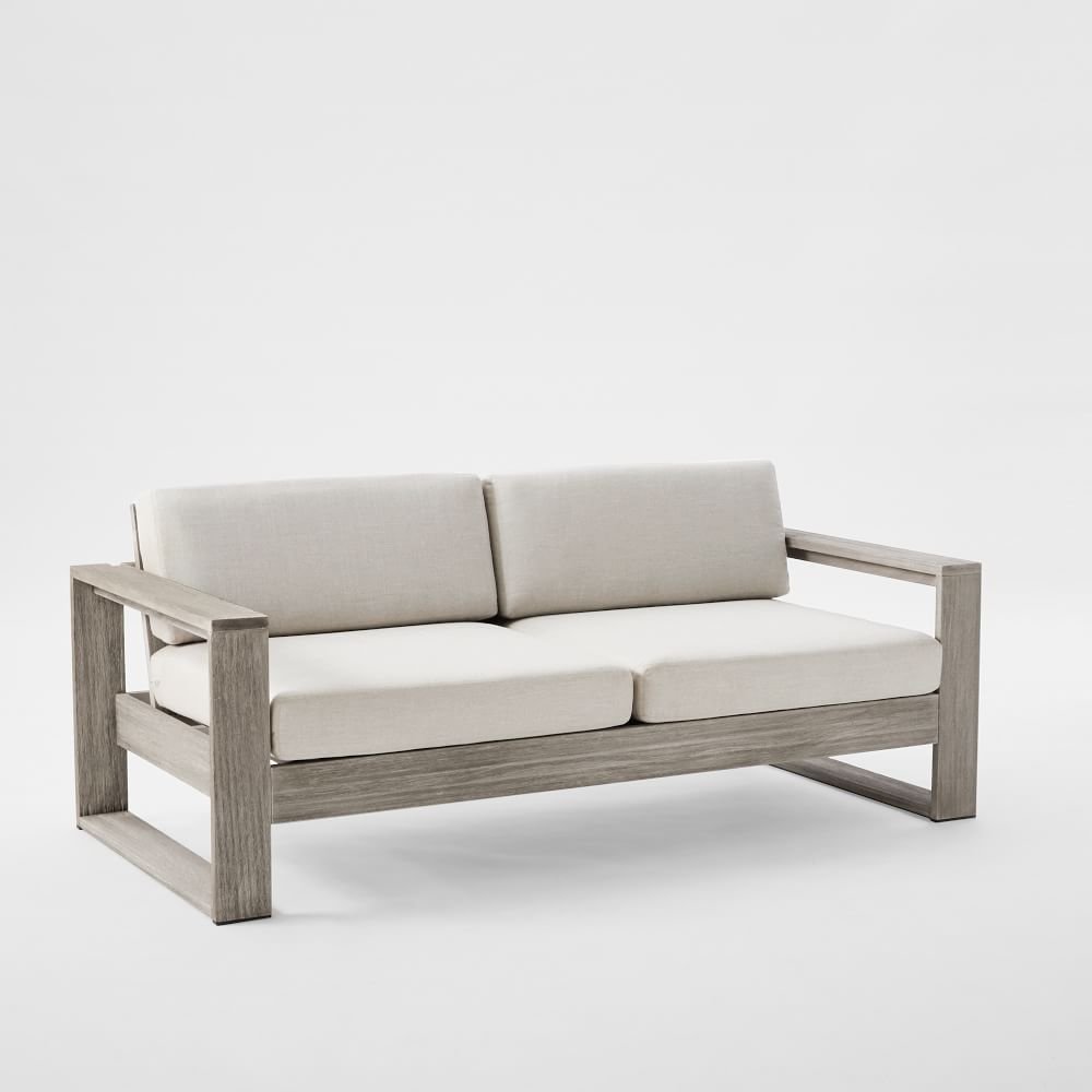 Portside outdoor sofa in weathered gray by west elm